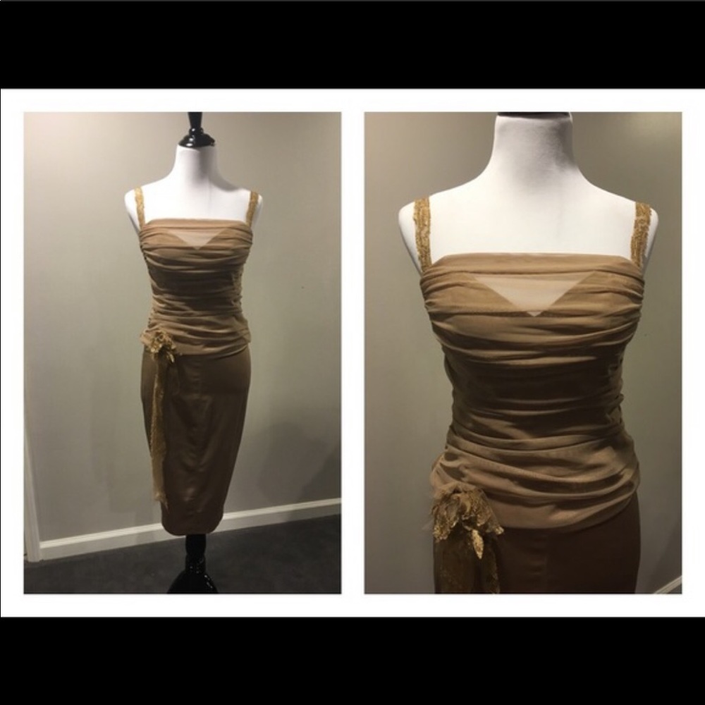 Bcbg 2pc sweetheart corset w/ skirt
